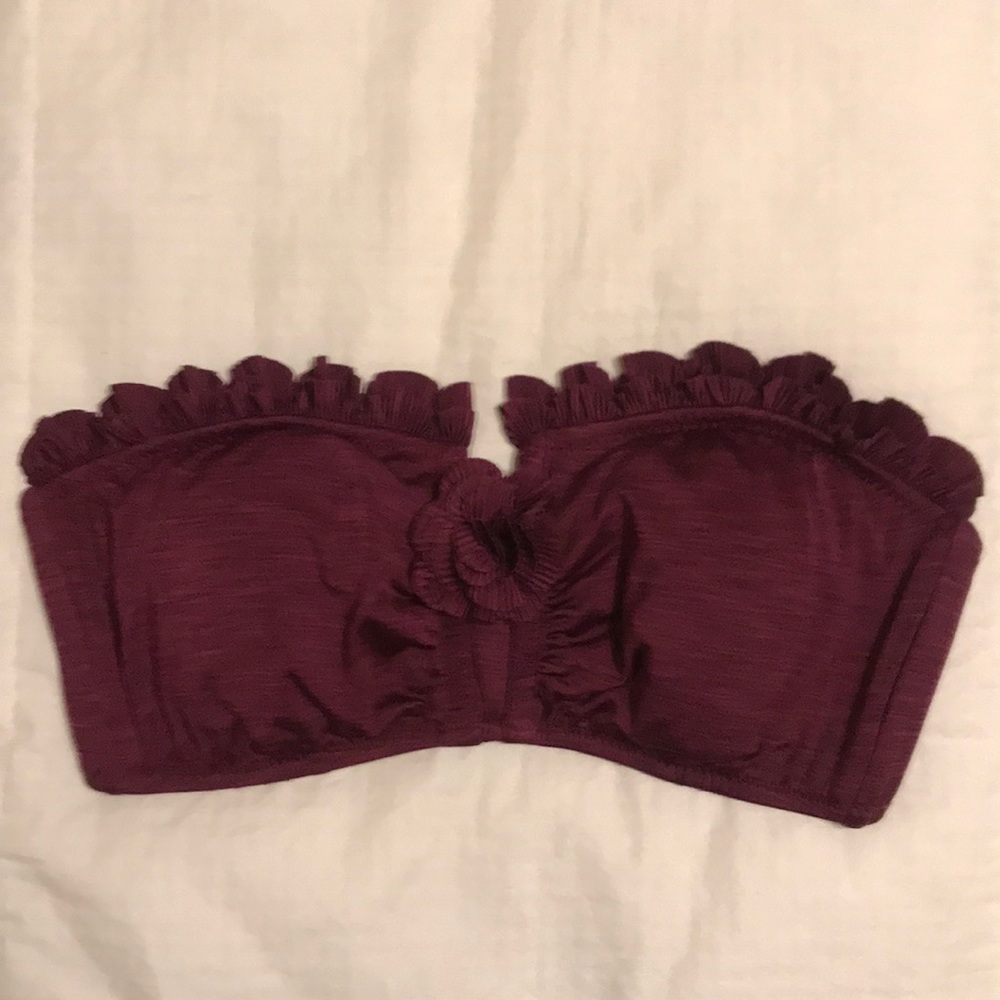 Betsey Johnson bikini top with optional straps